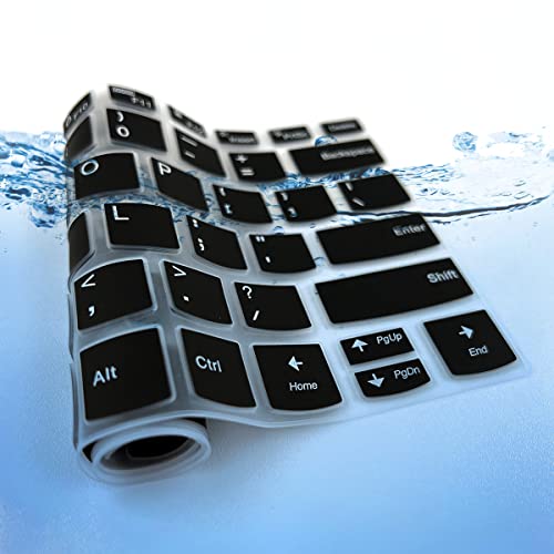 Keyboard Cover for Lenovo Yoga 5i 7i 14" 2-in-1, Lenovo Flex 5 14", Ideapad 5/5i 14", Lenovo Slim 7 9 14", IdeaPad Flex 5 5i 14, Ideapad Pro 5/Pro 5i 14, IdeaPad Slim Pro 5i 7i, ThinkBook 14 G2 G3 - color: BLACK