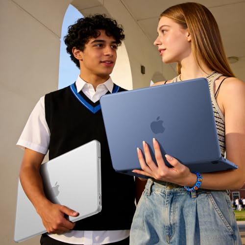Macaset for MacBook Neo Case 13 inch 2026 (A18 Pro, Model A3404) - Indigo | Scratch & Fingerprint | ResistantPrecision 1:1 Fit | True-to-Original Color | Matte Hard Shell, Blue Cover - color: Indigo Clear