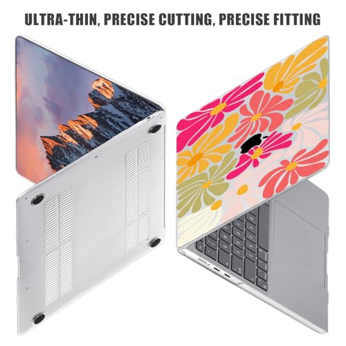 for MacBook Air 15 inch Case 2026-2023 Release M5 A3448 M4 A3241 M3 A3114 M2 A2941 Liquid Retina Display, Hard Shell Case with Keyboard Cover+Screen Film+Trackpad Film, Colorful Art - color: Colorful Art