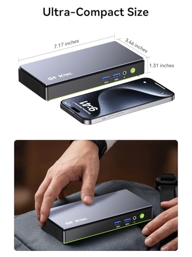 GMKtec K13 Mini PC Intel Ultra 7 256V SK Hynix LPDDR5 8533 MT/s | 512GB PCIe 4.0 SSD Intel ARC 140V/ 5G RJ45 WiFi 6E BT 5.2/ USB4 40Gbps/ HDMI 2.1 Triple Display Desktop Mini Computer - size: 16GB+512GB I 256V
