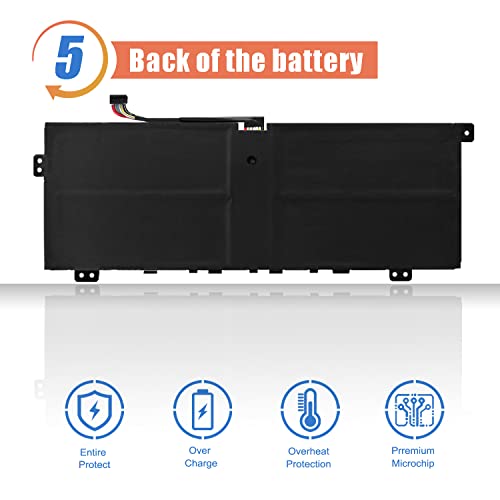 ASODI L18M4PE0 L18L4PE0 Laptop Battery Compatible with Lenovo Yoga C740-14IML Series 5B10W67296 5B10U40209 5B10U40210 5B10W67185 7.72V 51Wh 6610mAh - size: 12.28*4.45*1.26 inches L18M4PE0