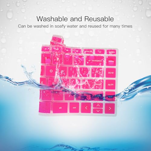Keyboard Cover for 2023 HP Envy 2-in-1 14" 14t-es000 14-es0013dx 14-es0033dx, HP 14" Laptop 14-ep 14-em 14t-ep000 14z-em000 14-ep000 14-ep0097nr 14-ep0145cl 14-em0047nr Keyboard Skin, Hot Pink - color: Hot Pink