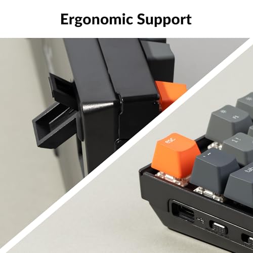 Keychron K8 Wireless Mechanical Keyboard – Silent Red Switch for Quiet Office and Gaming, TKL 87 Keys, Soft White LED Backlight, Bluetooth & USB-C Wired Connectivity, Compatible with Mac and Windows - color: Silent Red Switch, size: White Backlight