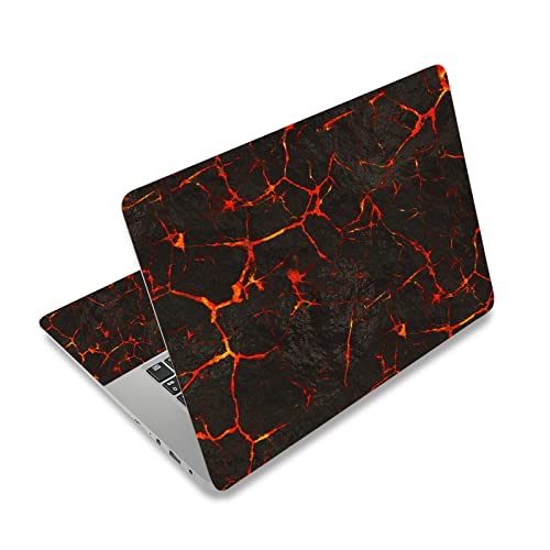 Laptop Skin Vinyl Sticker Decal, 12" 13" 13.3" 14" 15" 15.4" 15.6 inch Laptop Skin Sticker Cover Art Decal Protector Fits HP Dell Lenovo Compaq Apple Asus Acer (Fire Rock) - color: Fire Rock