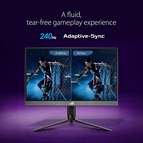 ASUS ROG Strix 17.3" 1080P Portable Gaming Monitor (XG17AHP)-FHD, IPS, 240Hz, Adaptive-Sync, Built-in Battery, ROG Bag, Tripod Stand, USB Type-C, Micro HDMI for Laptop, PC, Console, 3-Year Warranty - style: 17" IPS 240Hz w/ Tripod, Carry bag, Cover