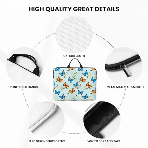 Laptop Case 14 Inch, Soft Shockproof Laptop Sleeve with Handle, Protective Bag - color: Pattern (658)