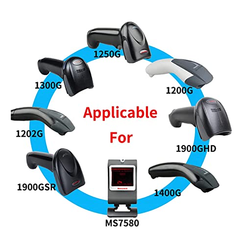 Bar Code Scanner USB Cable for Honeywell CBL-500-300-S00 USB to RJ45 Cable 1900GHD 1900GSR 1902GSR 1300G 1250g 1450G 1950G 1400G (5M / 16FT Flatted USB Port) - size: 16 ft Straight