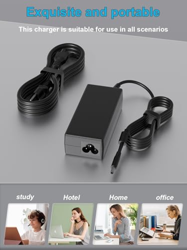 65W 45W AC Charger Fit For Dell Inspiron 14 3000 5000 7000 Series 3451 3452 3458 3459 3462 3480 3481 3482 3493 5400 5401 5402 5405 5409 5410 5418 5420 5425 5451 5494 7400 7405 7437 7460 Laptop