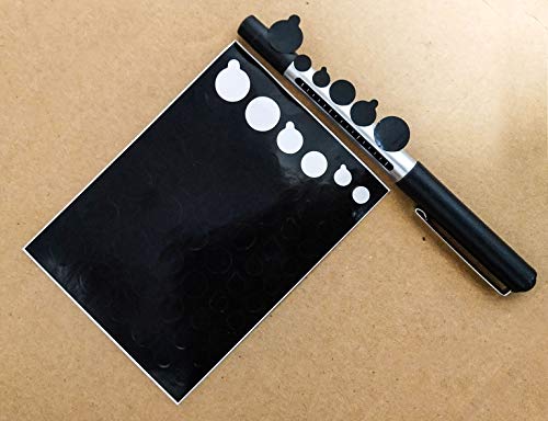 TINGYI Webcam/Camera Covers Privacy Stickers for Lens Privacy Protection- 3 Sizes 2 Styles - 100 Black Ultra Glossy Privacy Stickers -Removable and Reusable Laptop's Webcam Sticker