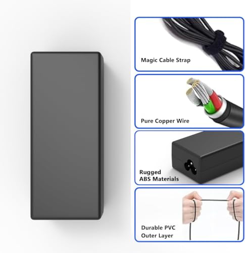 Replacement for HP Laptop Charger 45W Blue Tip Power Adapter | Compatible with HP AI 17 17-cn5037nr,17t-cn300/cn400,17z-cp300/cp200