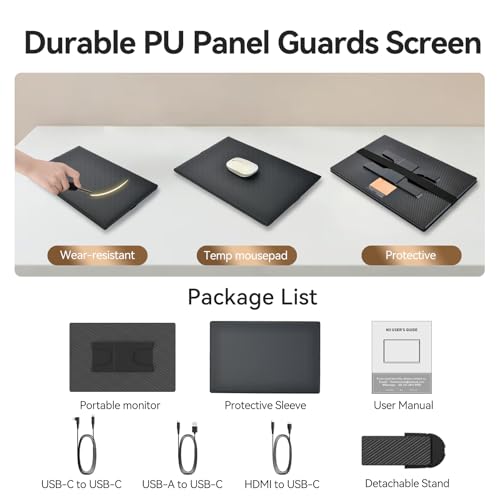 16” Laptop Screen Extender - 2.5K QHD Portable Laptop Monitor Extender IPS Screen 100% sRGB External Portable Display with Stand Travel Monitor for PC Windows MAC Switch Phone Xbox PS4/5 - size: 16.2"