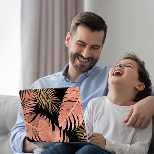 DEGDFSGR 12.1-15.6 Inch Universal Reusable Laptop Skin Sticker Decal, Waterproof Removable Protector for Notebook Cover, Scratch-Resistant Vinyl Cuttable Full Wrap Sticker, Luxury Monstera Palm Leaf - color: Luxury Monstera Palm Leaf