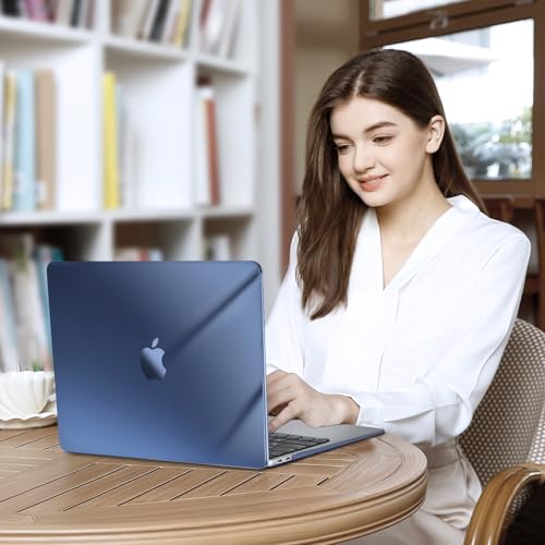 MOSISO Compatible with MacBook Air 13 inch Case M1 2021 2020 2019 2018 | A2337 A2179 A1932, Protective Hard Shell&Keyboard Cover&Screen Film&Pouch for MacBook Air 13.3 inch Case, Crystal Midnight - color: Crystal Midnight