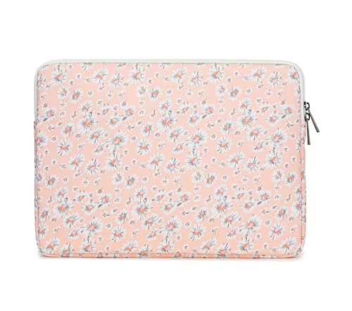 Pink Chrysanthemum Laptop Sleeve Case Bag with Pocket for MacBook Pro 14 inch and 14 inch-14.4 inch HP, Lenovo, Dell, ASUS, Acer Notebook Computer - color: Pink Chrysanthemum, size: 14 inch