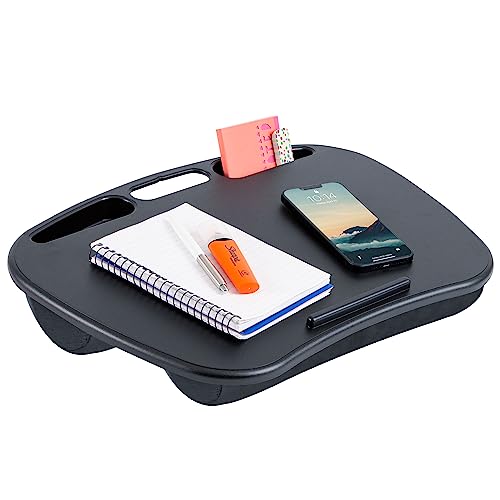 LAPGEAR MyDesk Lap Desk – Black, 12-Pack, Fits 15.6” Laptops - color: Black, size: Pack of 12