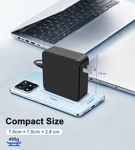 65W USB C Charger Compatible with Lenovo ASUS Laptop Computer Charger | Compatible with Asus ZenBook/Chromebook, HP Spectre, Lenovo Thinkpad/Yoga, Acer Chromebook, Huawei Matebook Universal Charger