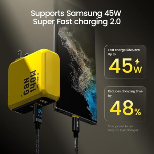 AOHI 240W Laptop Power Bank 27600mAh Portable Fast Charger (99.3wh) +Youth 140W GaN+ USB C Charger 100W Laptop Fast Charger PD3.1 PPS 3-Port USB C Wall Charger