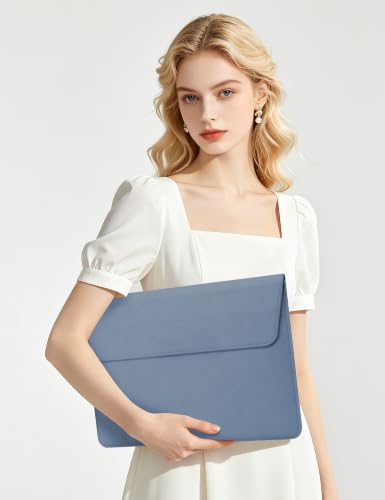 HYZUO 13 Inch Laptop Case Sleeve Bag with Adjustable Stand, Haze Blue | for MacBook Air 13 M5 A3449 M4 M3 M2 M1 2026-2018, 13" MacBook Neo 2026, MacBook Pro 13 M2 M1 2026-2016, Surface Pro, XPS 13 - color: Haze Blue, size: 13 Inch