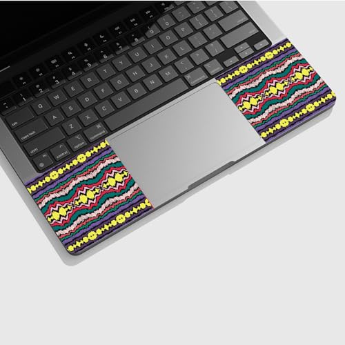 Universal Laptop Skin Sticker with 2 Wrist Pad Skins, Waterproof Scratch Resistant Vinyl Laptop Cover Decal, Cut to Fit for 11–15.6 Inch MacBook HP Dell Lenovo, Geometric Folk Qrnament - color: Geometric Folk Qrnament