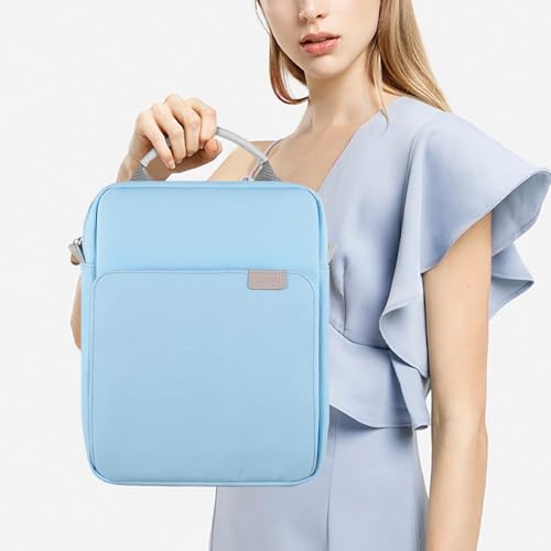 TiMOVO 9-11" Tablet Sleeve Bag Carrying Case with Strap, Light Blue | Fits iPad A16 11", Pad Air 11/5th & 4th 10.9", 10th Gen/10.2", Galaxy Tab A11 Plus, Multi-Pocket, Handle, Padded Protection - color: Ab-Light Blue, size: 9-11