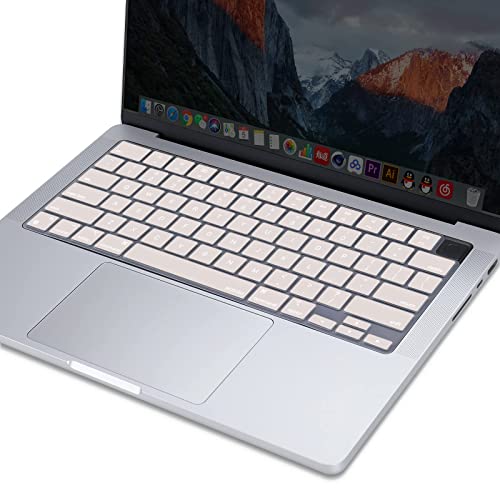 MOSISO Keyboard Cover Skin Compatible with MacBook Air 15 inch M3 M2 | A3114 A2941/Air 13.6 A3113 A2681/Pro 14/16 M4 M3 M2 M1, Rock Gray - color: Rock Gray