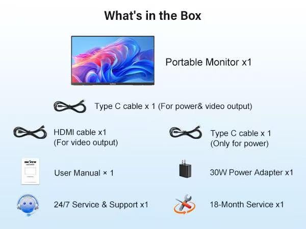 InnoView Large Portable Monitor 23.8inch FHD 1080P 144Hz USB-C, HDMI Computer Display HDR 100% sRGB IPS Gaming Monitor W/180°Adjustable DC Eyes Care Stand for Laptop PC MAC Phone PS4 Xbox Switch - size: 23.8" 1080P 144Hz