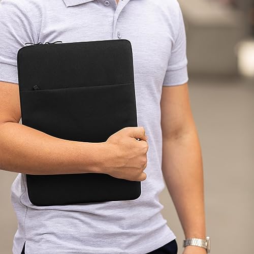 NIDOO 12" 13" Laptop Sleeve Case for 12.9" iPad Pro M1 M2 / 13" 13.6" MacBook Air/Surface Pro 7 8 9 X / 11.5" Lenovo Tab P11 Pro Tablet/ThinkPad Z13 / Acer Chromebook 511 / Galaxy Chromebook 2 - color: Black, size: 12-12.9 Inch / Macbook 13