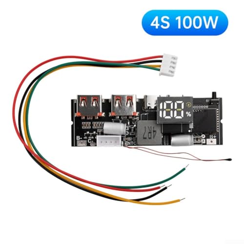 3S 4S 5S 65W 100W Power Bank Module Circuit Board With Charging, Comprehensive Safety Protections And Low Ripple Output(4S 100W) - size: 4S 100W