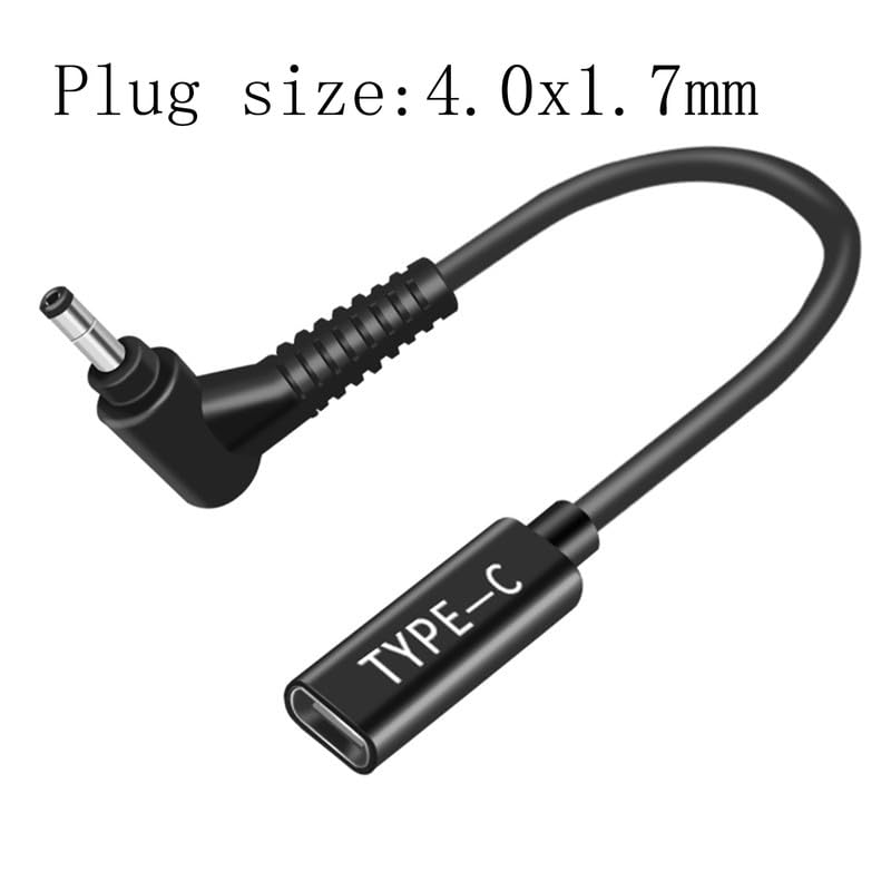 DC Adapter to USB C 4.0x1.7mm, 20V Power Charger fits Lenovo IdeaPad 3, 330-14, 330-15, 330-17, 510-15, 330s-14, 330s-15, Flex 6-14, Yogo V/B/E/S Series - style: 4.0x1.7mm