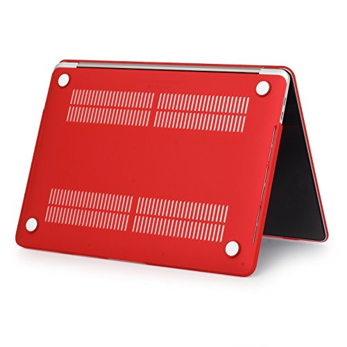 Se7enline for MacBook Pro 14 inch Case 2026-2021 M5 M4 M3 M2,Red | 2 in 1 Matte Hard Shell Laptop Case with Keyboard Cover Anti-Scratch Heat Dissipation Full Port Access Slim Lightweight - color: Red