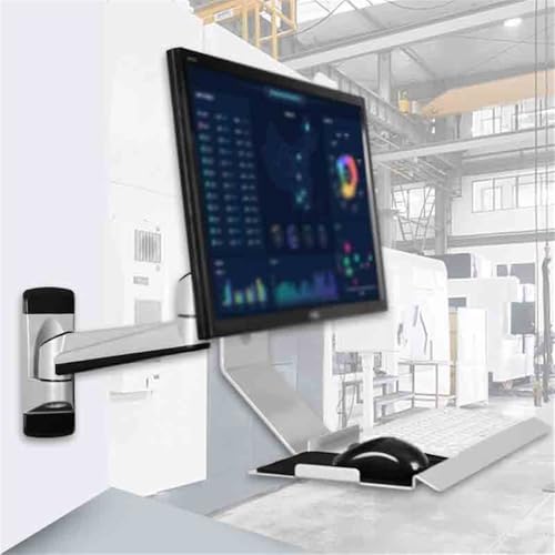 Monitor Stand Swivel Head Monitor Stand Non-Folding with Engineered Tray Black Monitor Stand Desk arm