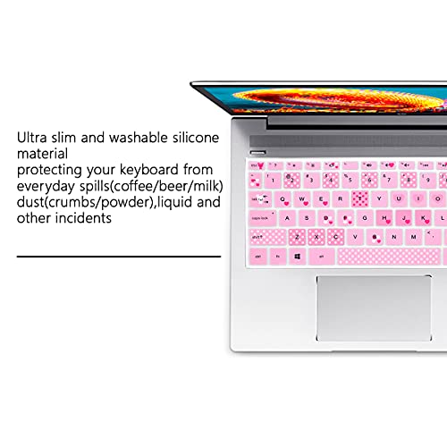 Silicone Keyboard Cover for HP 14" Laptop 2020 2019 2018,Pavilion x360 14M-BA 14M-CD 14M-DH 14-BA 14-BF 14-cm 14-CF 14-DF 14-DK 14-DS 14-DQ Series 14 Inch Protective Skin,Lovely Bears - color: Lovely Bears