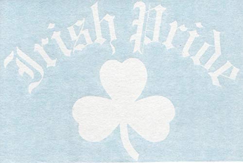 - Old English Irish Pride - Clover Ireland Country - Cars Trucks Moped Helmet Hard Hat Auto Automotive Craft Laptop Vinyl Decal Store Window Wall Sticker 10540