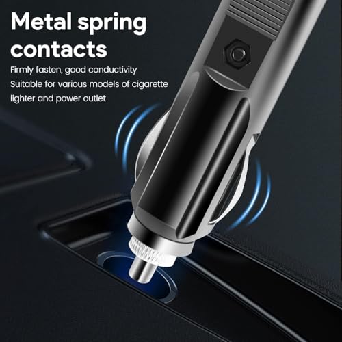 KFD 100W USB C Laptop Car Charger 12V-24V DC Adapter for MacBook Pro/Air,Hp,Dell,Surface,Lenovo Samsung,LG,Acer,Asus Rog G16 Flow X13 Z13,MSI Titan 18 17,DJI Mini 4/Mavic 3/Air 3 Type C Power Supply