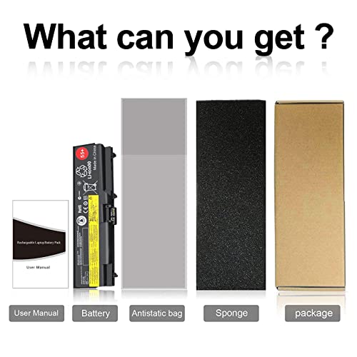 TSKYBEAR Laptop Battery Compatible with Lenovo ThinkPad T410 T510 T520 W510 W520 L412 L420 L512 SL410 SL510 50+ Battery fits P/N 0A36303 42T4799 42T4751 42T4235 42T4753 42T4796 - size: T410 T510