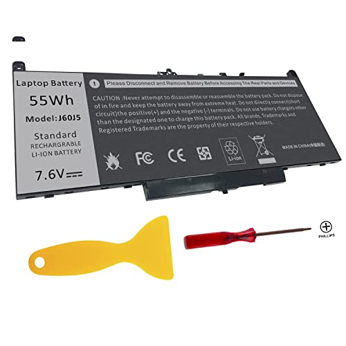 TREE.NB J60J5 E7470 E7270 Battery Compatible with Dell Latitude E7470 E7270 7470 7270 Laptop, Type 0MC34Y MC34Y R1V85 242WD GG4FM WYWJ2 1W2Y2 PDNM2 451-BBSX 451-BBSY - size: 10.64x3.43x0.24inch J60J5