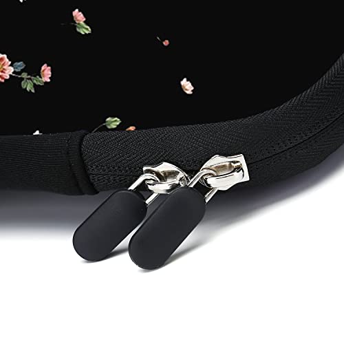 Laptop Sleeves 14 15 15.4 15.6 Chromebook Case Notebook Sleeve PC Messenger Bag Tablet Case Neoprene Handle Sleeve for Men Women, Two Pockets (Flowers) - color: Flowers