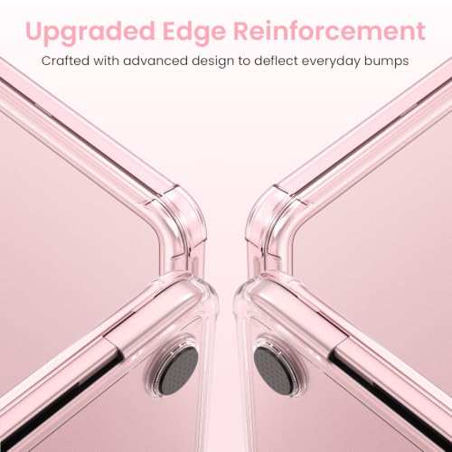 G JGOO Compatible with MacBook Neo Case 13 inch 2026 Release Model A3404 with A18 Pro Chip, Anti-Fingerprints Reinforced TPU Bumper Hard Shell Case with Keyboard Cover & Screen Protector, Blush - color: Matte Blush
