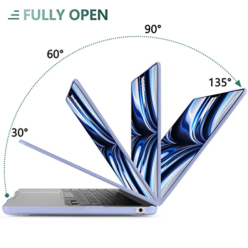 DONGKE Compatible with MacBook Air 13 inch Case M5 M4 M3 M2 2026 2025 2024-2022 A3449 A3240 A3113 A2681, Plastic Hard Shell & Keyboard Cover for MacBook Air 13.6 inch, Matte Serria Blue - color: Matte Serria Blue