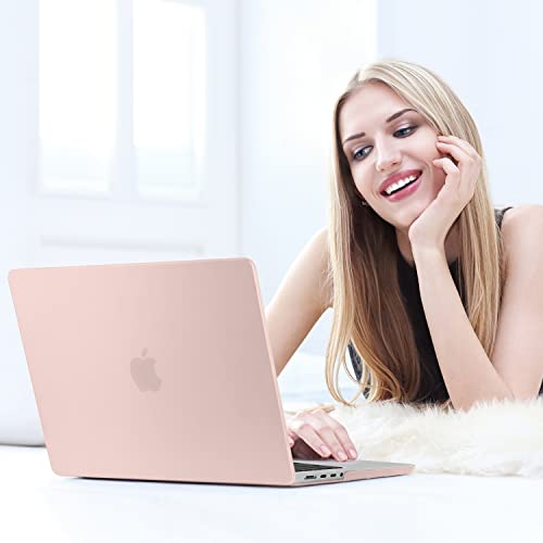 MEEgoodo for M5 MacBook Pro 16 inch Case 2026 2024 2023 2021 (Fit Model A3429/A3428/A3403/A3186/A2991/A2780/A2485) M5 M4 M3 M2 M1 Pro/Max, Laptop Case with Keyboard & Webcam Cover, Pink - color: Pink