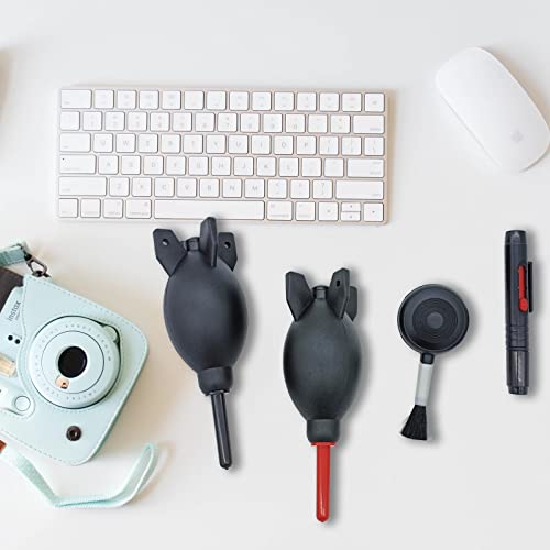 Lens Cleaning Kit Contains Rubber Rocket Air Blower Duster & Cleaning Pen | Equipped with air blowers and double-ended cleaning pen, removes dust & smudges for lenses, telescopes and digital screens