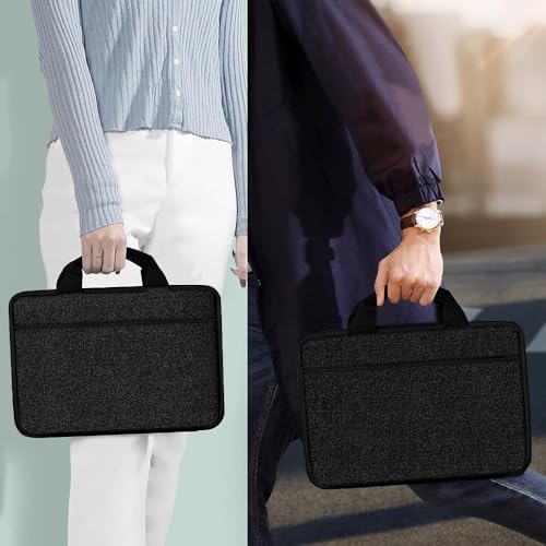 Hseok Laptop Case 13.3-14 inch Sleeve, TSA Computer Handbag Water-Resistant and Shockproof Bag Compatible with MacBook Pro/Neo 14", Mac Air/Pro 13.3" and 13"-14" Notebooks Chromebooks,Black - color: Black