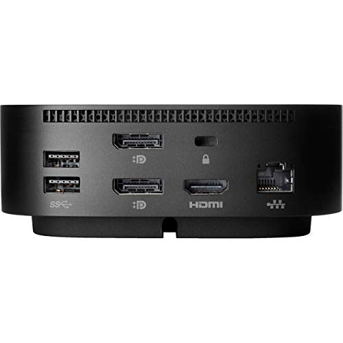 HP Docking Station for Laptop Dual Monitor + Bundle - HP USB-C G5 Dock 5TW10AA / 5TW10UT / 5TW10AA#ABB with 120W Adapter + ZoomSpeed HDMI Cable + DisplayPort Cable + Ethernet + Microfiber Cloth