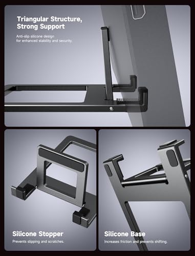 JSAUX Portable Monitor Stand for FlipGo, 13.5", 15.6" and 16" Screens | Quick-setup, lightweight stand mount for FlipGo and 13.5, 15.6 or 16-inch portable monitors; ideal for travel and desks