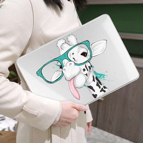 MEEgoodo 4-in-1 Printed Case for MacBook Neo 13 inch 2026 Release Model A3404, Laptop Hard Shell Cases with Keyboard Skin & Screen Protector & Webcam Covers, Funny Giraffe - color: Funny Giraffe
