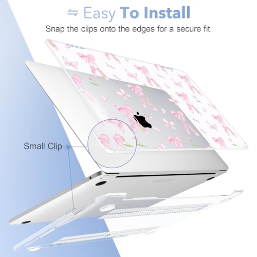 May Chen Case for MacBook Pro 13 inch M2 2023,2022,2021,2020 A2338 M1 A2251 A2289, Plastic Hard Shell Cover for MacBook Pro 13" with Touch Bar Fits Touch ID, Ballet Shoes - color: Ballet shoes