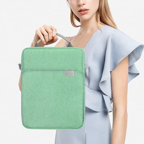 TiMOVO 9-11" Tablet Sleeve Bag Carrying Case with Strap, Bodhi Green | Fits iPad A16 11", Pad Air 11/5th & 4th 10.9", 10th Gen/10.2", Galaxy Tab A11 Plus, Multi-Pocket, Handle, Padded Protection - color: Bodhi Green, size: 9-11