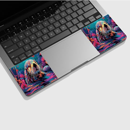 Universal Laptop Skin Sticker with 2 Wrist Pad Skins, Waterproof Scratch Resistant Vinyl Laptop Cover Decal, Cut to Fit for 11–15.6 Inch MacBook HP Dell Lenovo, Bank Beaver - color: Bank Beaver