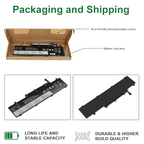 L19M3PD5 L19C3PD5 L19L3PD5 Laptop Battery Compatible with Lenovo Thinkpad E14 Gen 2 20T6 20TA/ E14 Gen 3 20Y7 20YD 20YE/ E15 Gen 2 20T8 20TD,SB10X02597 5B10X02600 L19D3PD5 L20C3PD4 L20D3PD4 L20L3PD4 - size: 11.5*2.91*0.24inch L19M3PD5