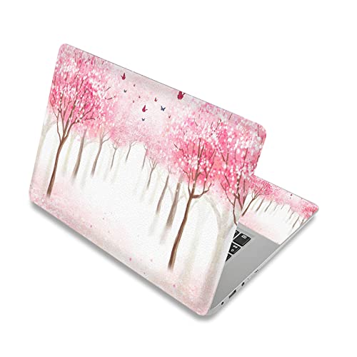 Laptop Skin Sticker Decal,12" 13" 13.3" 14" 15" 15.4" 15.6 inch Laptop Skin Sticker Cover Art Decal Protector Notebook PC (Plum Bossom) - color: Plum Bossom